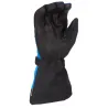 Togwotee Gauntlet Glove  Black - Electric Blue Lemonade