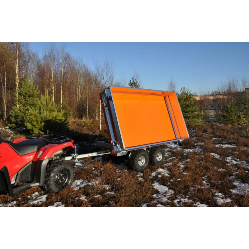 Pro-Terra TT1300H elhydrauliskt trevägstippande flakvagn