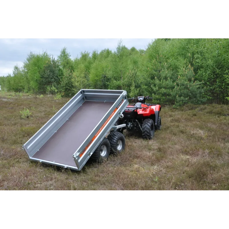 Pro-Terra TT1000 Tippbar Flakvagn m Boggie