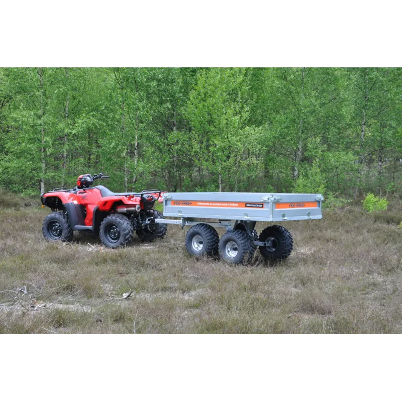 Pro-Terra TT1000 Tippbar Flakvagn m Boggie