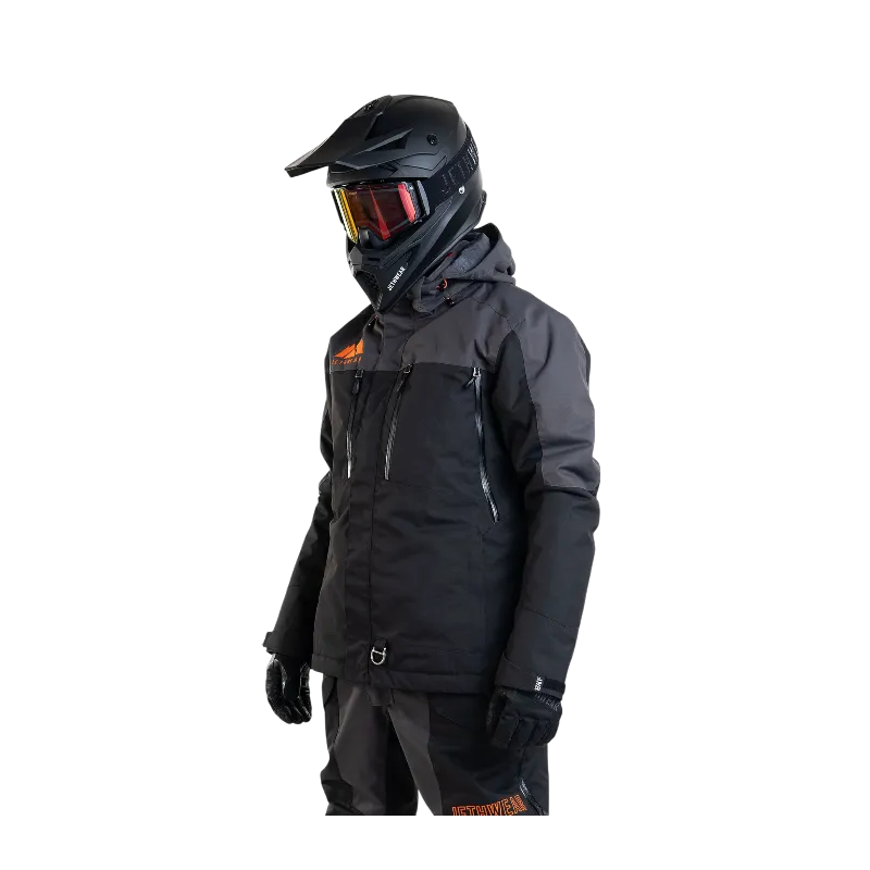 Adapt Jacket - Black/Iron/Orange - 3in1