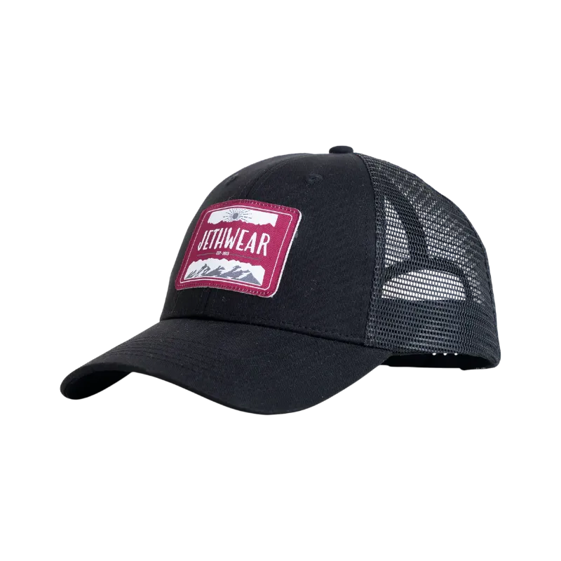 Trucker Cap - Sunrise - Black/Burgundy
