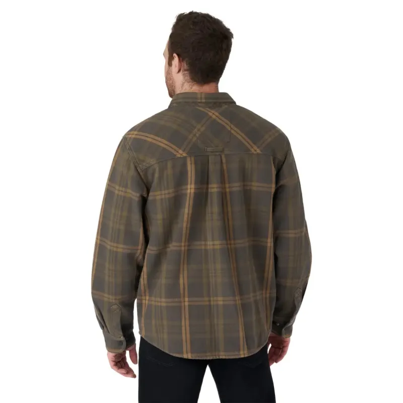 M Plaid Bonded Overshirt