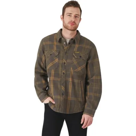 M Bonded Plaid Overshirt