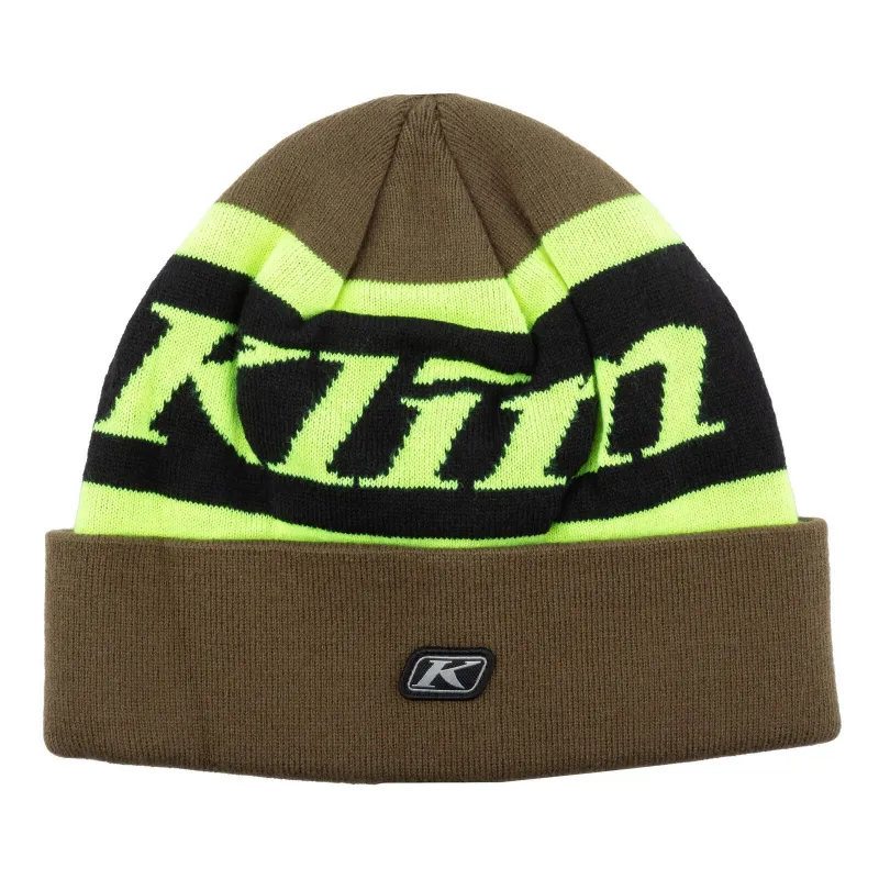 Belmont Point Beanie ONE SIZE FITS ALL Dark Olive - Hi-Vis