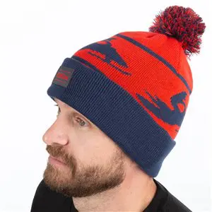 Bomber Beanie Fiery Red-Dress Blues