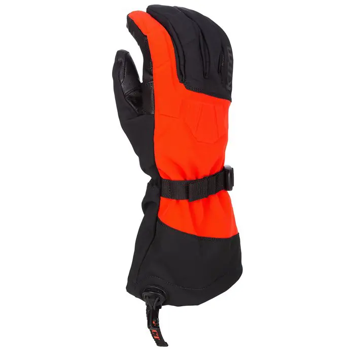 Togwotee Gauntlet Glove  Black - Fiery Red