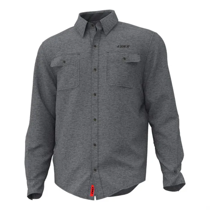 Lynx premium solid flannel shirt men