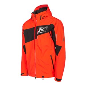 Storm Jacket Black - Fiery Red