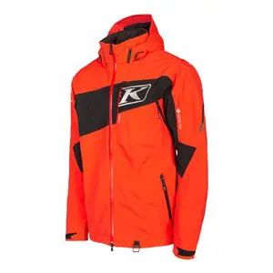 Storm Jacket Black - Fiery Red