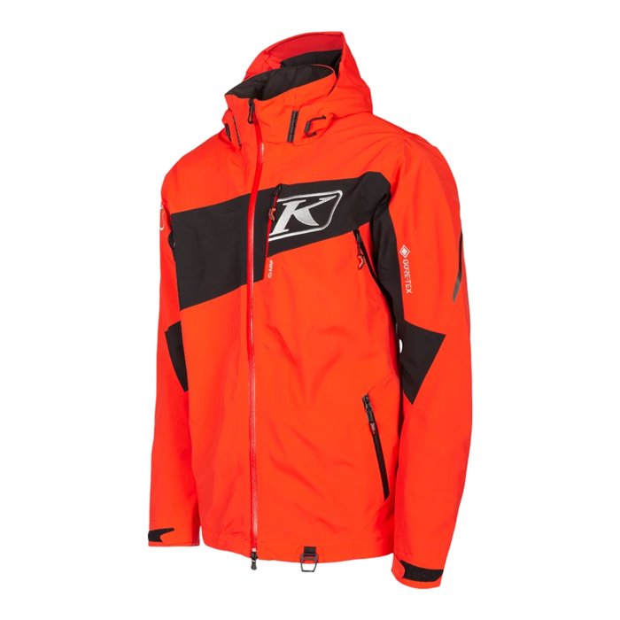 Storm Jacket Black - Fiery Red