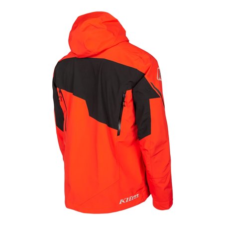 Storm Jacket Black - Fiery Red