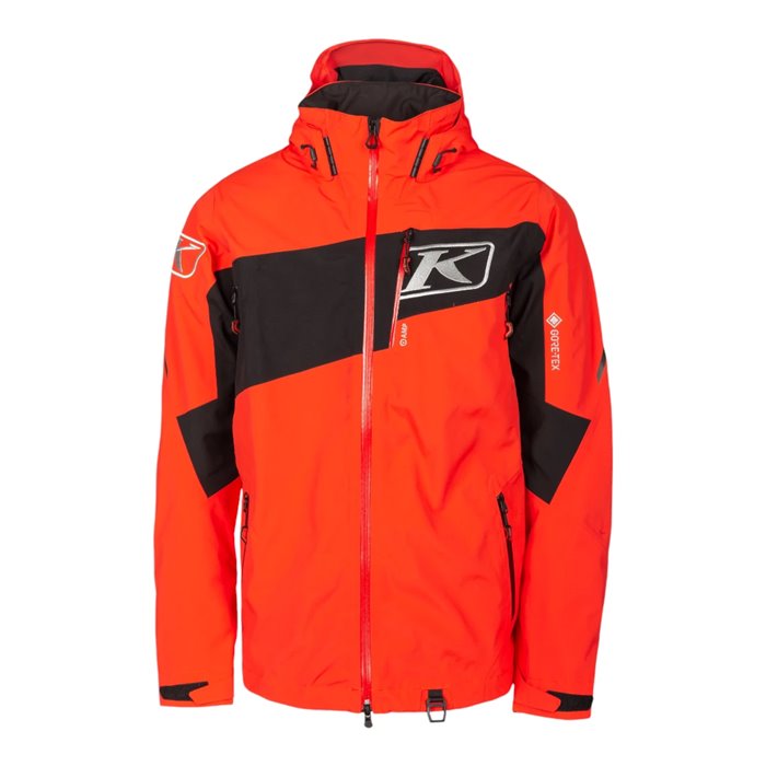 Storm Jacket Black - Fiery Red