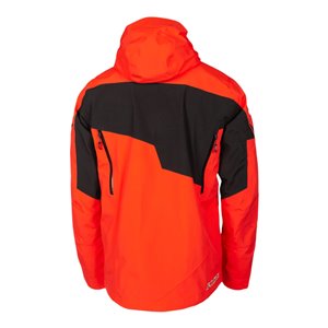 Storm Jacket Black - Fiery Red