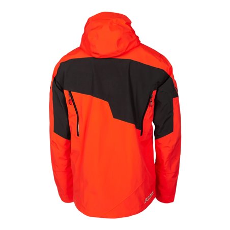 Storm Jacket Black - Fiery Red