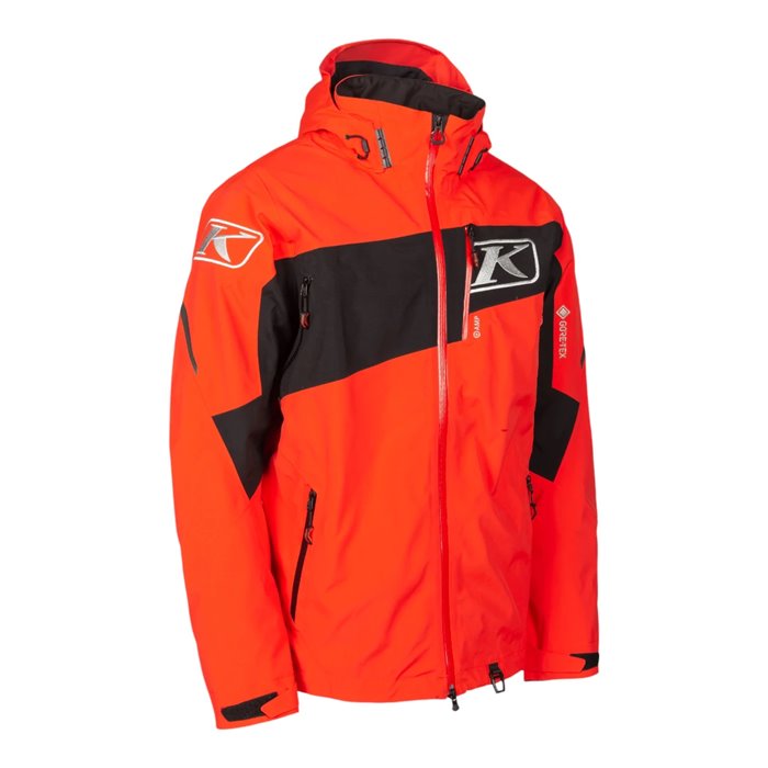 Storm Jacket Black - Fiery Red