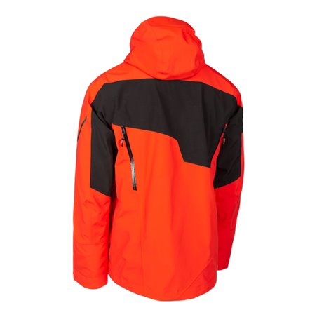 Storm Jacket Black - Fiery Red