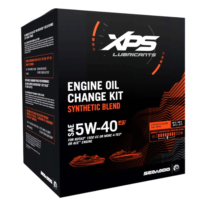 Sea-Doo Oljebyteskit 5W40 för 1500cc-motorer och uppåt Sea-Doo Oljebyteskit 5W40 för 1500cc-motorer och uppåt