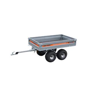 Pro-Terra TT1000 Tippbar Flakvagn m Boggie