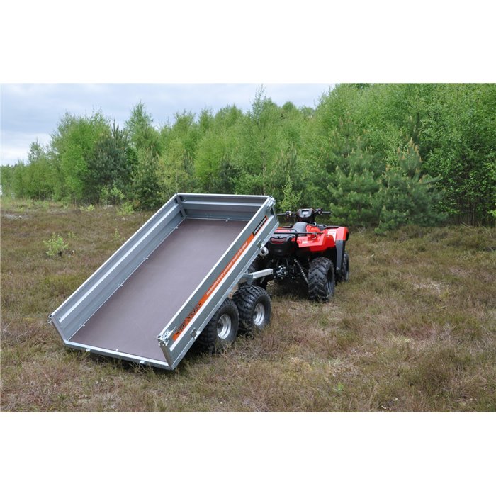 Pro-Terra TT1000 Tippbar Flakvagn m Boggie