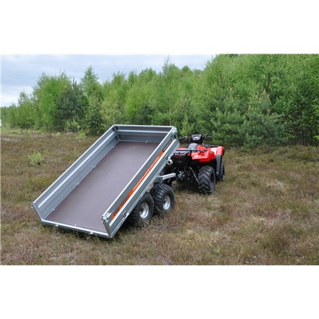 Pro-Terra TT1000 Tippbar Flakvagn m Boggie