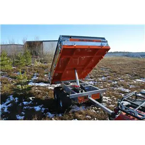 Pro-Terra TT1300H elhydrauliskt trevägstippande flakvagn