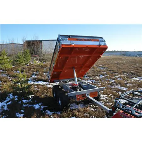 Pro-Terra TT1300H elhydrauliskt trevägstippande flakvagn Pro-Terra TT1300H elhydrauliskt trevägstippande flakvagn