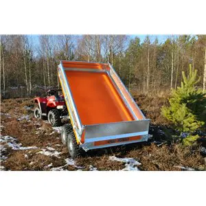 Pro-Terra TT1300H elhydrauliskt trevägstippande flakvagn