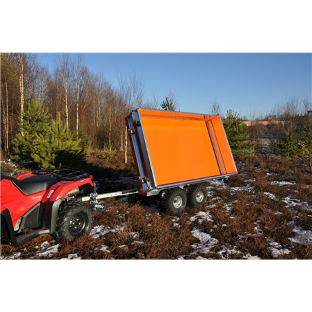 Pro-Terra TT1300H elhydrauliskt trevägstippande flakvagn