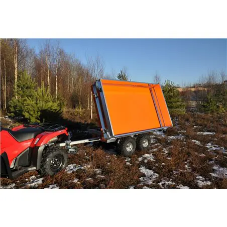 Pro-Terra TT1300H elhydrauliskt trevägstippande flakvagn Pro-Terra TT1300H elhydrauliskt trevägstippande flakvagn