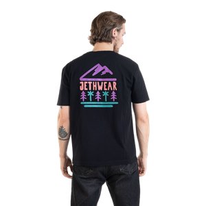 T-shirt - Tree Line - Black/Purple 