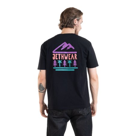 T-shirt - Tree Line - Black/Purple 