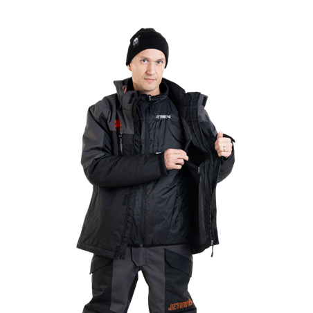 Adapt Jacket - Black/Iron/Orange - 3in1 Adapt Jacket - Black/Iron/Orange - 3in1