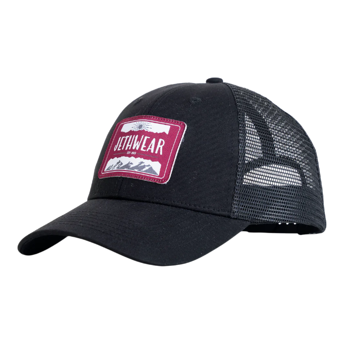 Trucker Cap - Sunrise - Black/Burgundy 