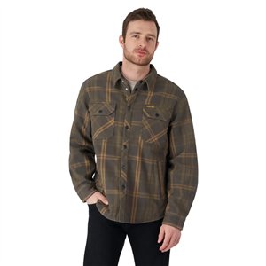 M Plaid Bonded Overshirt 