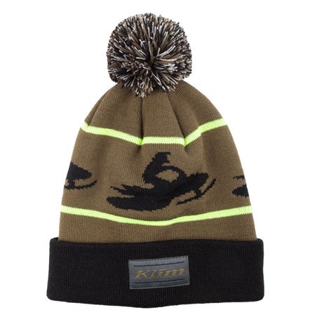 Bomber Beanie ONE SIZE FITS ALL Dark Olive - Black Bomber Beanie ONE SIZE FITS ALL Dark Olive - Black